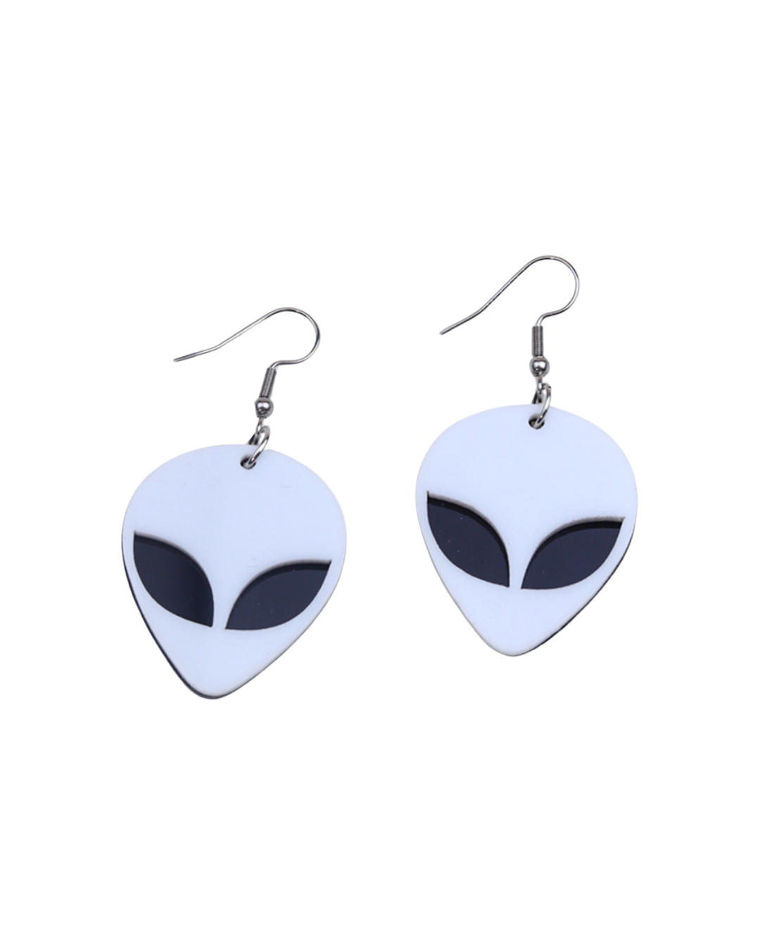 Intruder Alert Neon Alien Earrings