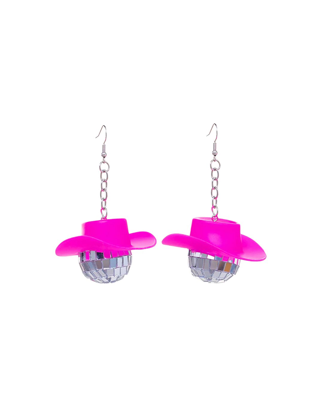 Boogie Bling Cowboy Disco Ball Earrings