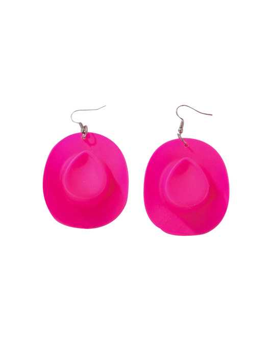 Pink Boogie Bling Cowboy Earrings