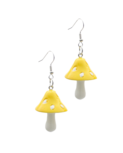 Mushroom Drop Earrings