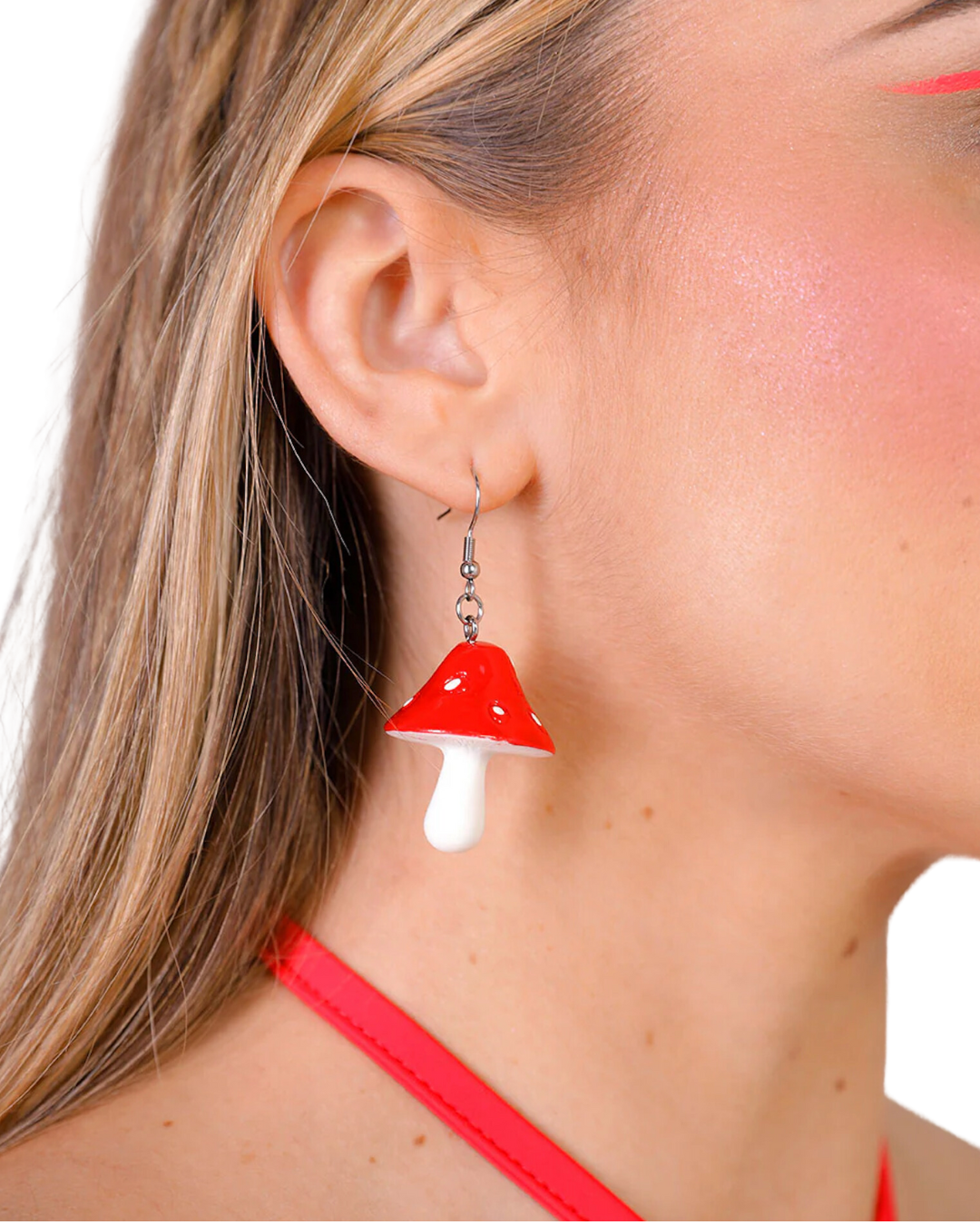 Mushroom Drop Earrings