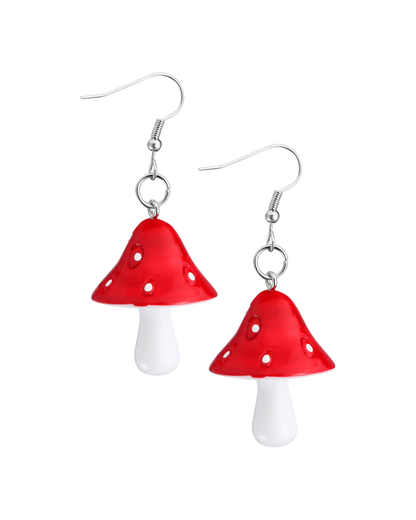 Mushroom Drop Earrings