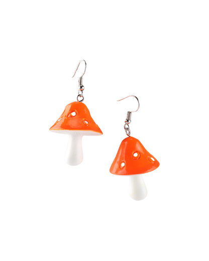 Mushroom Drop Earrings