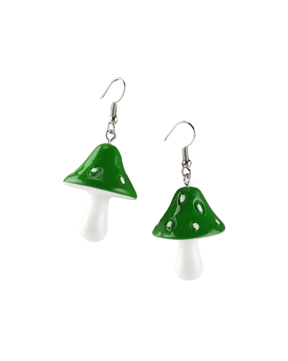 Mushroom Drop Earrings