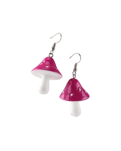 Mushroom Drop Earrings