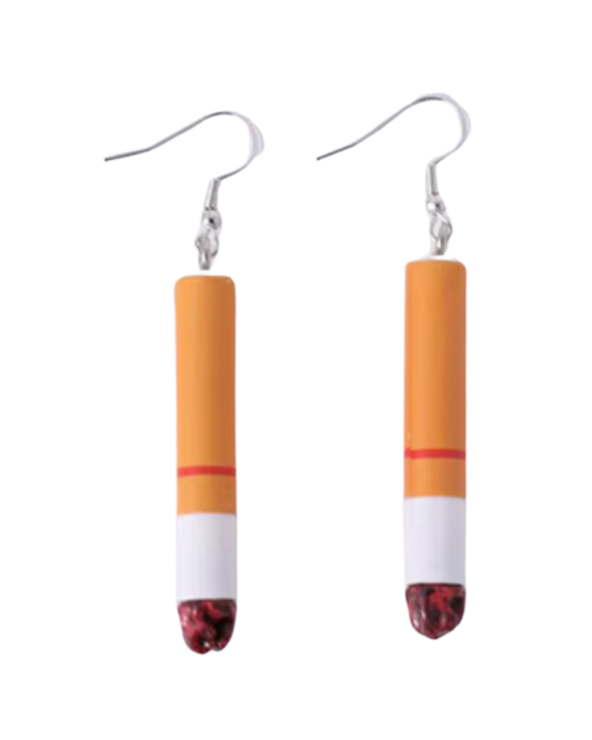 Edgy Cigarette Earrings