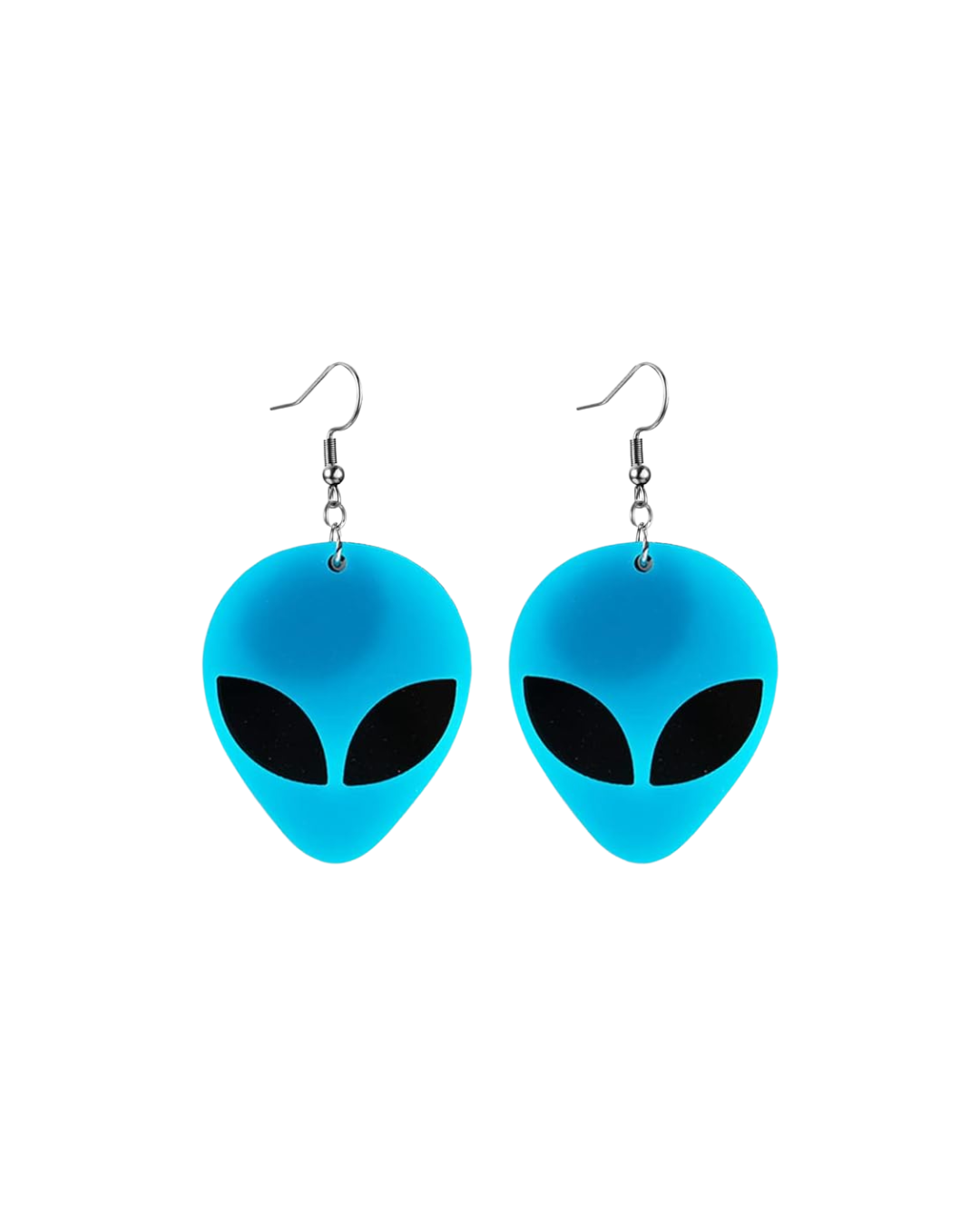 Intruder Alert Neon Alien Earrings