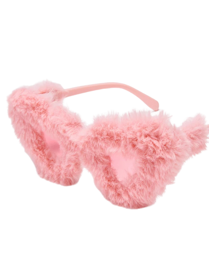 Furry Heart Sunglasses