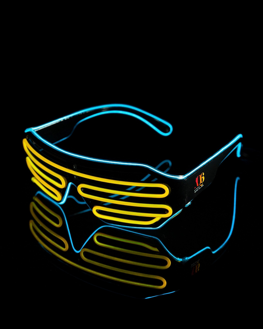 Neon Shutter Shades LED Glasses