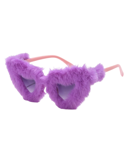 Furry Heart Sunglasses