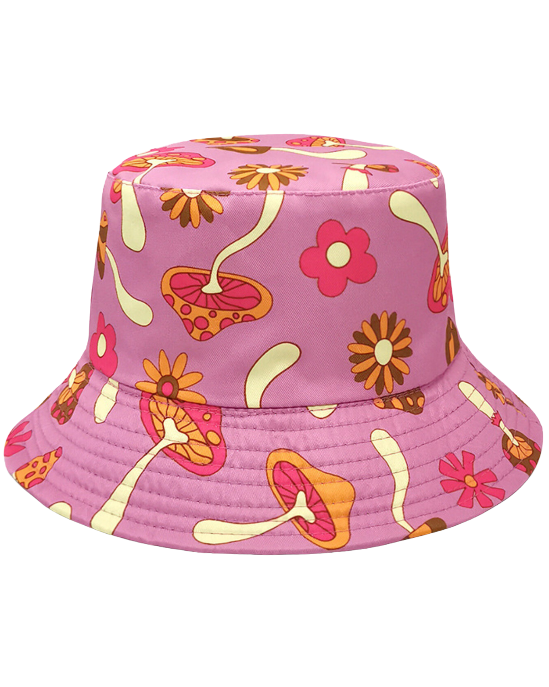 Funky Pink Mushroom Rave Hat