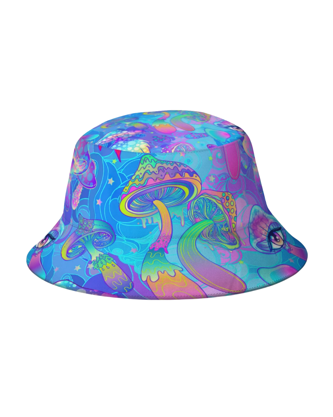 Trippy Blue Mushroom Hat