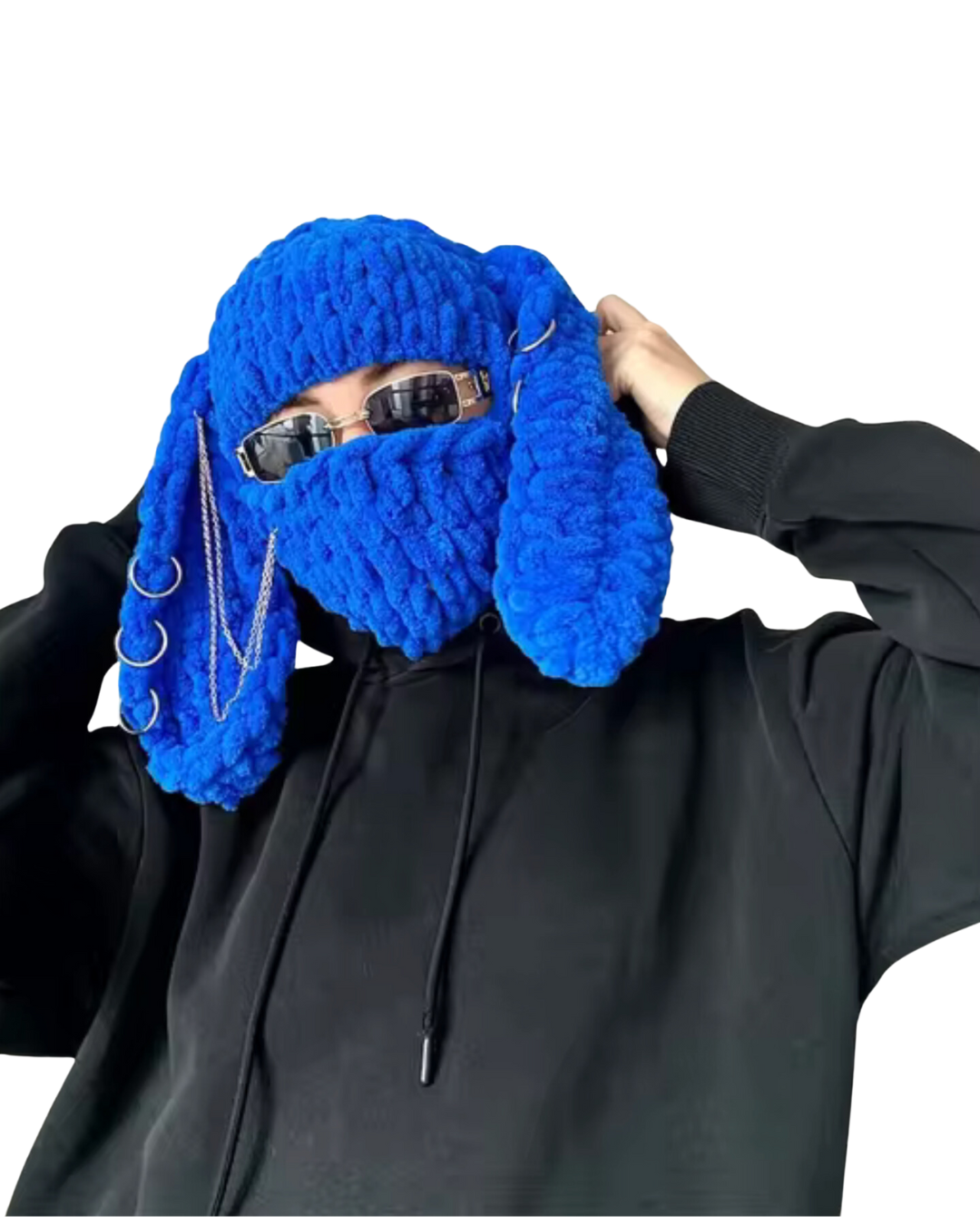 Electric Blue Bunny Balaclava