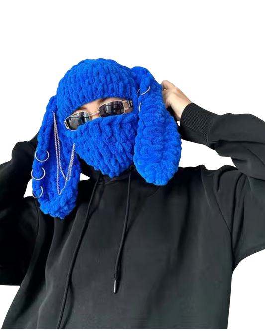 Electric Blue Bunny Balaclava