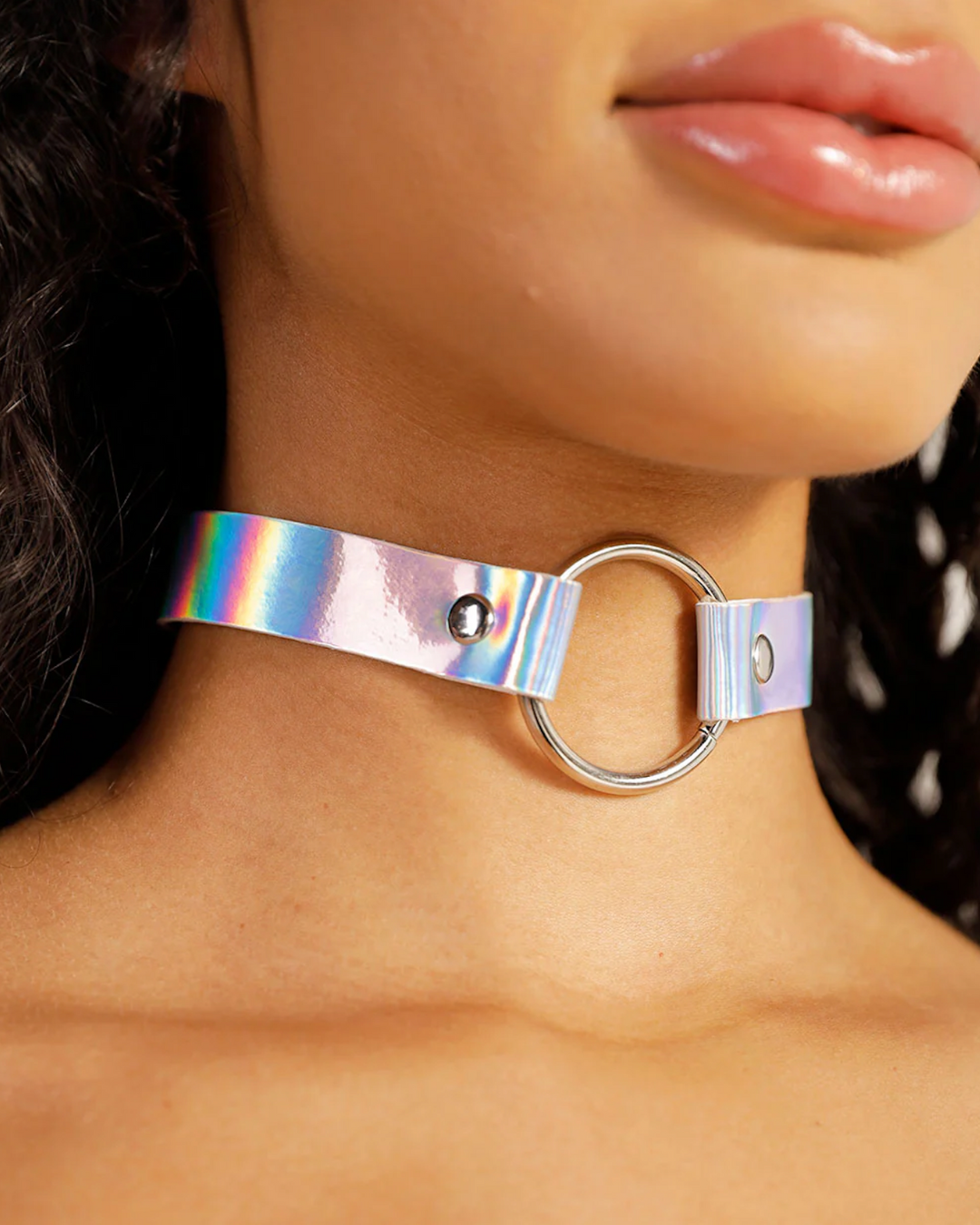 Holo Glow O-Ring Choker