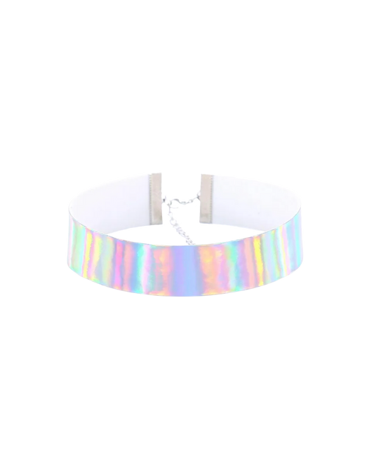 Holo Glow Ring Choker