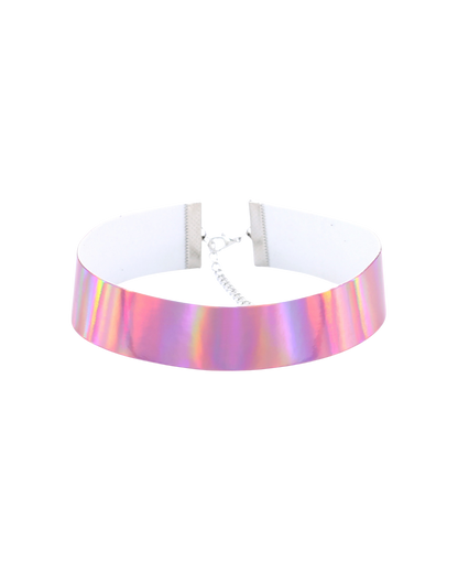 Holo Glow Ring Choker