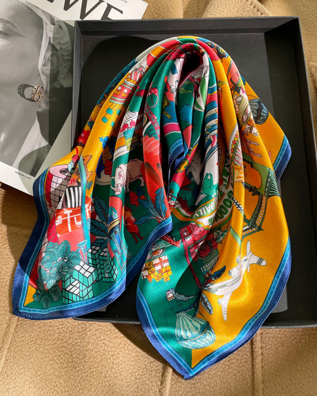 Bold Vibes Silk Scarf